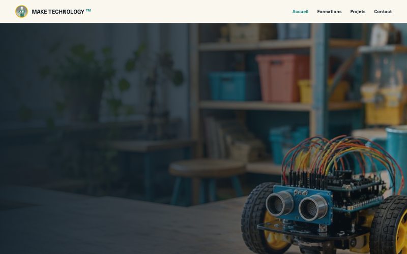 Aperçu du site MAKE TECHNOLOGY