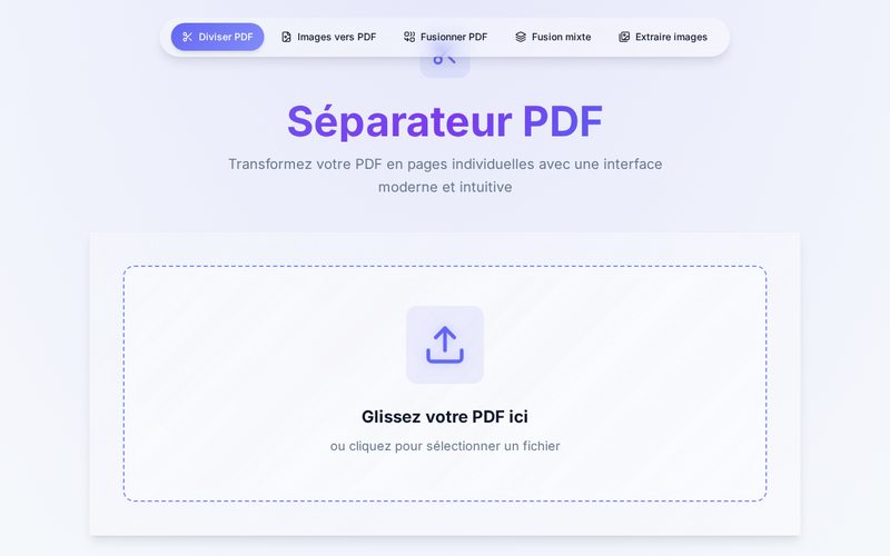Aperçu du site Séparateur PDF